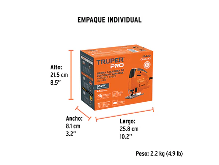 Sierra caladora Truper 15420, profesional, 55W  - Foto 2 | aztools.co