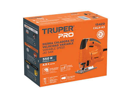 Sierra caladora Truper 15420, profesional, 55W  - Foto 3 | aztools.co