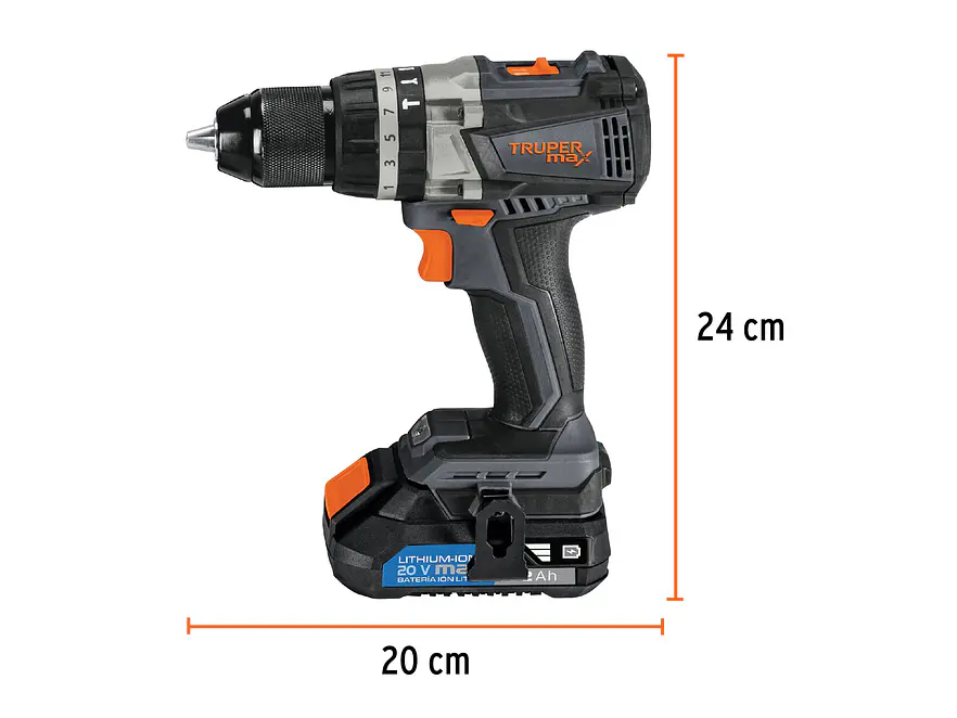 Taladro Rotomartillo Inalámbrico Truper MAX 20V 101453 con 2 Baterías - Foto 3 | aztools.co