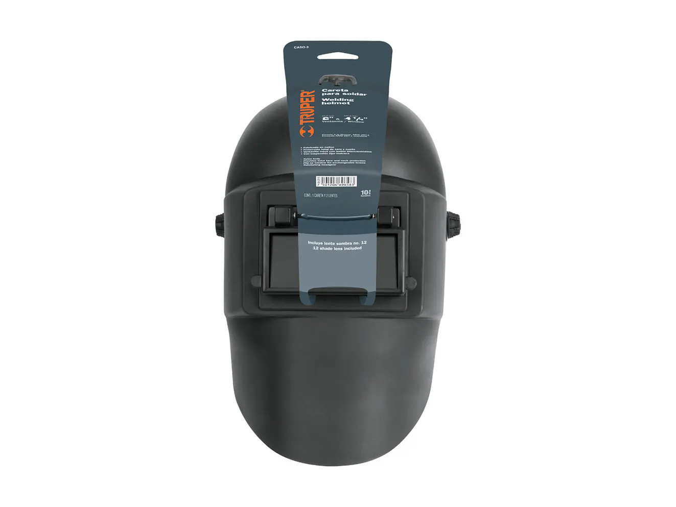 Careta Soldar Ergonómica Truper 13729 - Nylon - Ventanilla Móvil - Protección Completa - Foto 4 | aztools.co