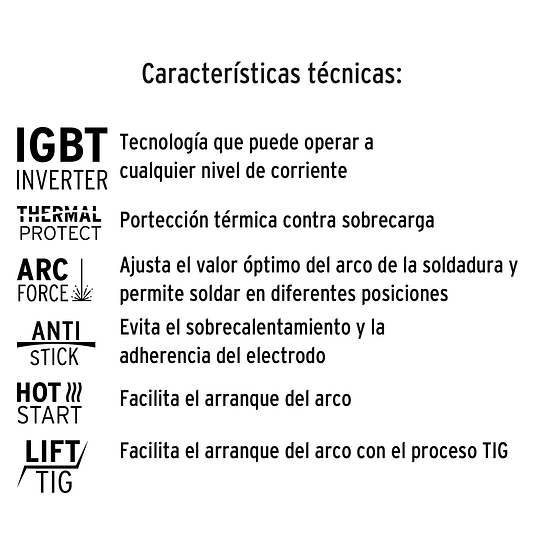 Soldador Inversor 250A Truper 17411 - Ligera, Compacta y Eficiente - Para Electrodos Revestidos y Tungsteno