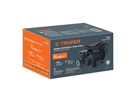 Bomba eléctrica periférica para agua Truper 12114 1 HP  - Foto 8 | aztools.co