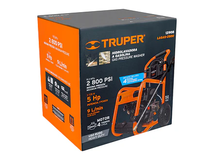 Hidrolavadora a gasolina, 2.800 PSI TRUPER 12908 - Foto 2 | aztools.co