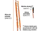 Escalera de extensión Truper 100228, tipo II, 20 peldaños, fibra de vidrio
