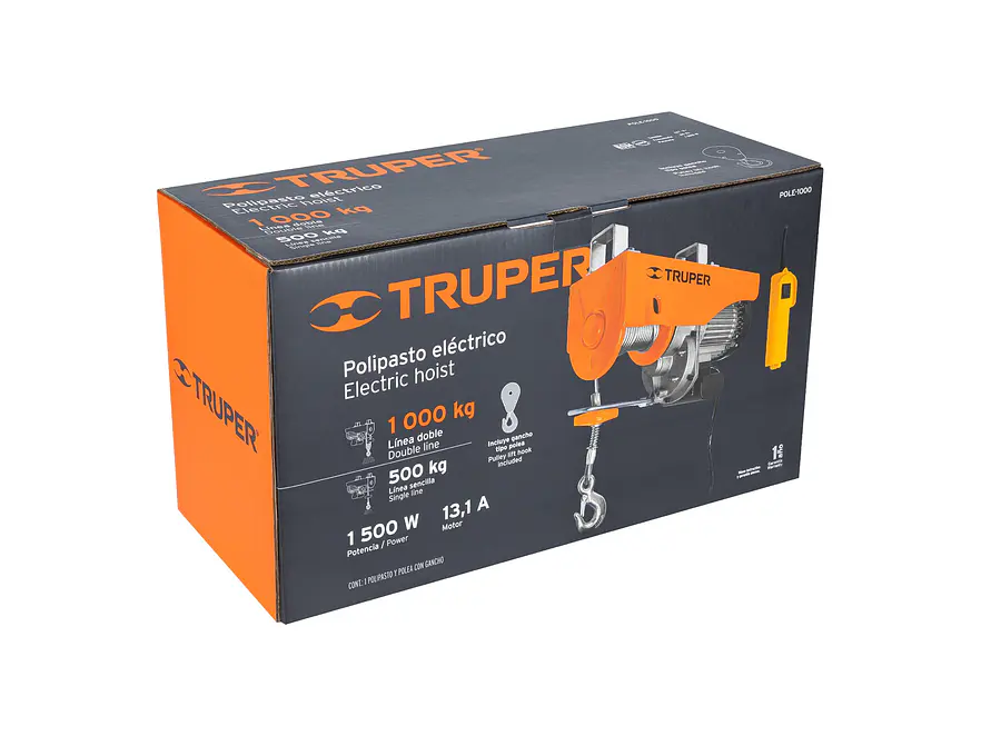 Diferencial eléctrico Truper 16848, 1000 kg  - Foto 5 | aztools.co