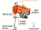 Diferencial eléctrico Truper 16848, 1000 kg  - Miniatura 3 | aztools.co