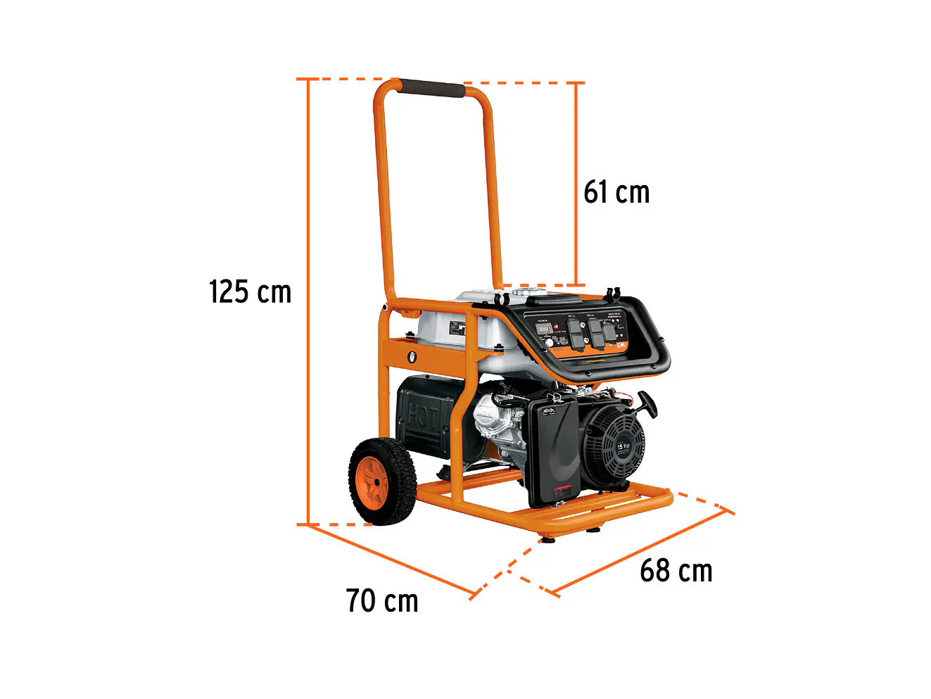 Planta EléctricA a gasolina Truper 15345, alta potencia, 8kVA  - Foto 3 | aztools.co