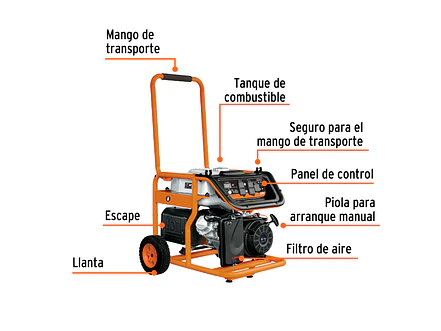 Planta EléctricA a gasolina Truper 15345, alta potencia, 8kVA  - Foto 2 | aztools.co