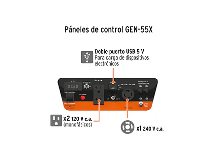 Planta Eléctrica portátil con motor a gasolina Truper 15342 2.5kva  - Foto 4 | aztools.co