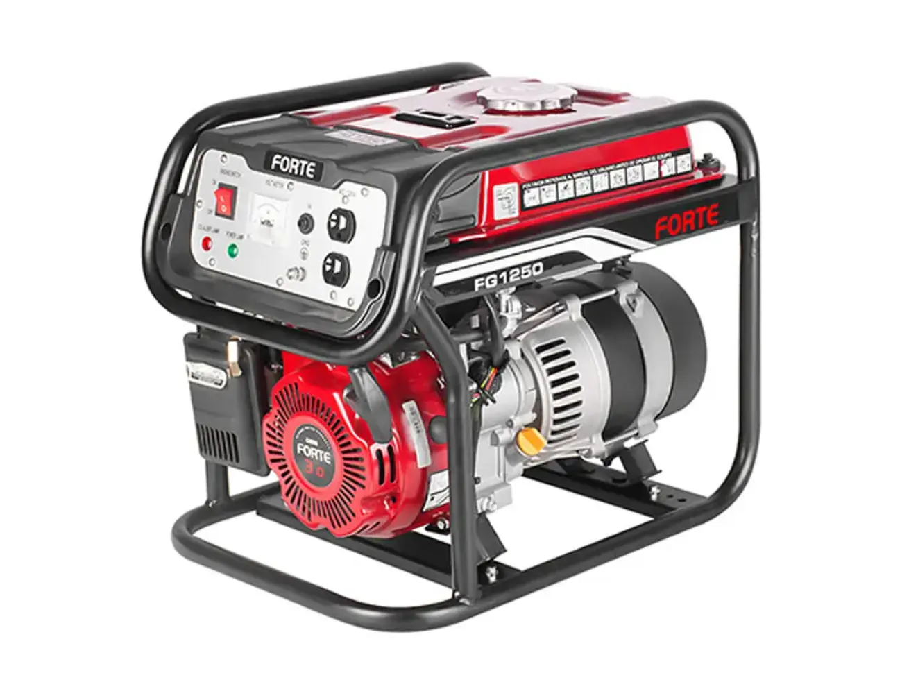 Generador Eléctrico a Gasolina 1.2kW 120V FORTE FG1250 con AVR - Foto 1 | aztools.co