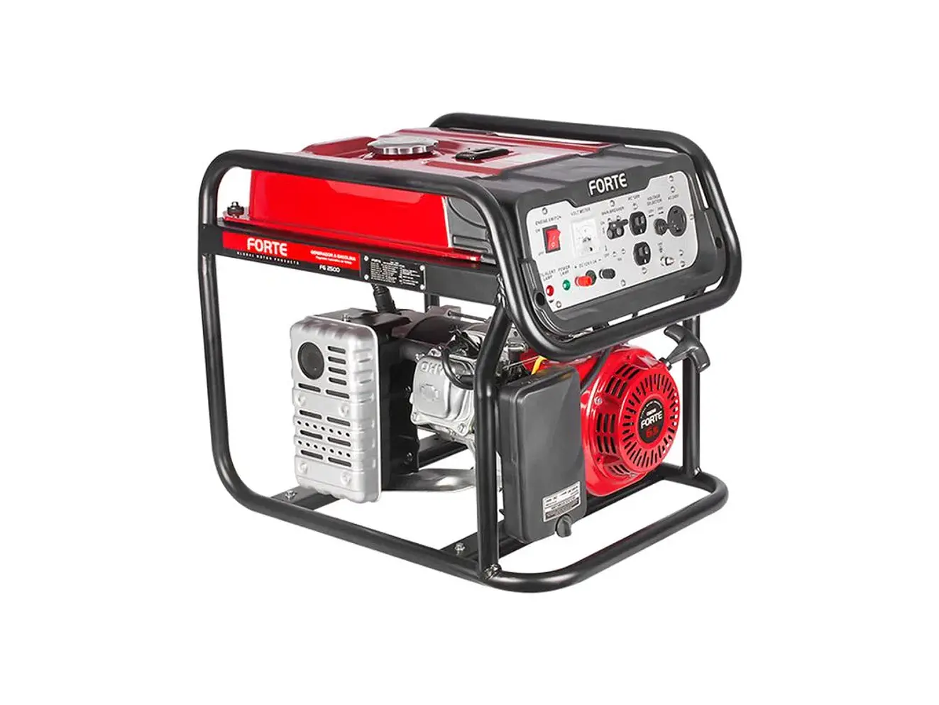 Generador Eléctrico FORTE FG2500 Planta a Gasolina Portátil 2500W - Foto 4 | aztools.co