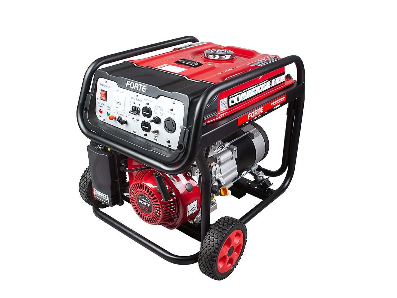 Generador Eléctrico a Gasolina 3.5kW 120V/240V FORTE FG3500 con AVR - Foto 1 | aztools.co
