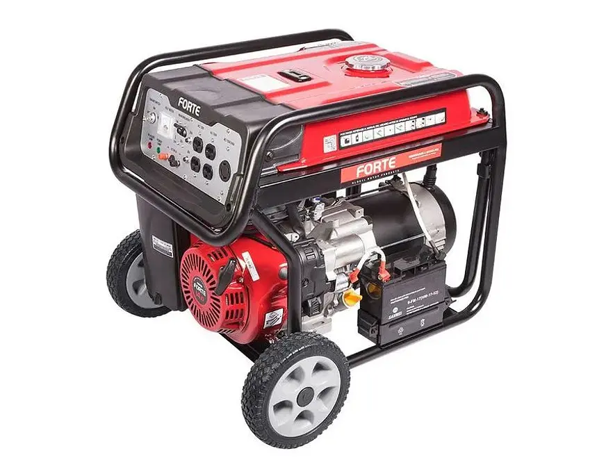 Generador Eléctrico FORTE FG6000 Planta a Gasolina Portátil 6000W - Foto 1 | aztools.co