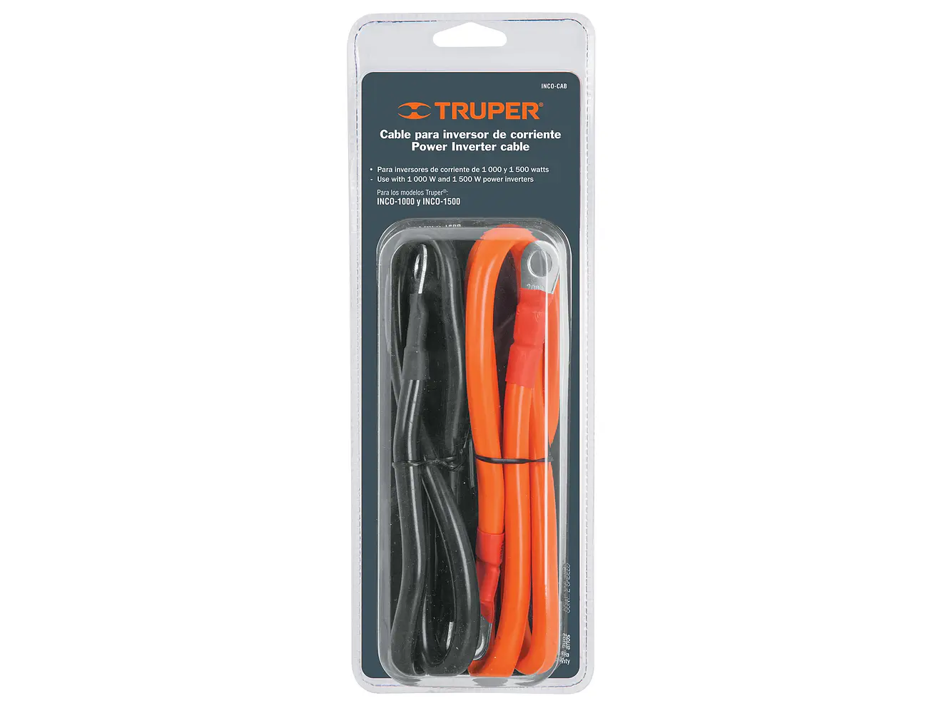 Cable para inversores de 1000 y 1500 watts TRUPER 10493 - Foto 4 | aztools.co
