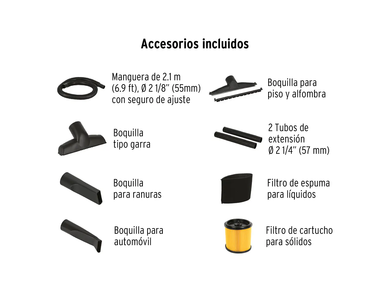 Aspiradora de 16 galones  Para Líquidos y Sólidos | Truper 101520 | ASP-16 - Foto 3 | aztools.co