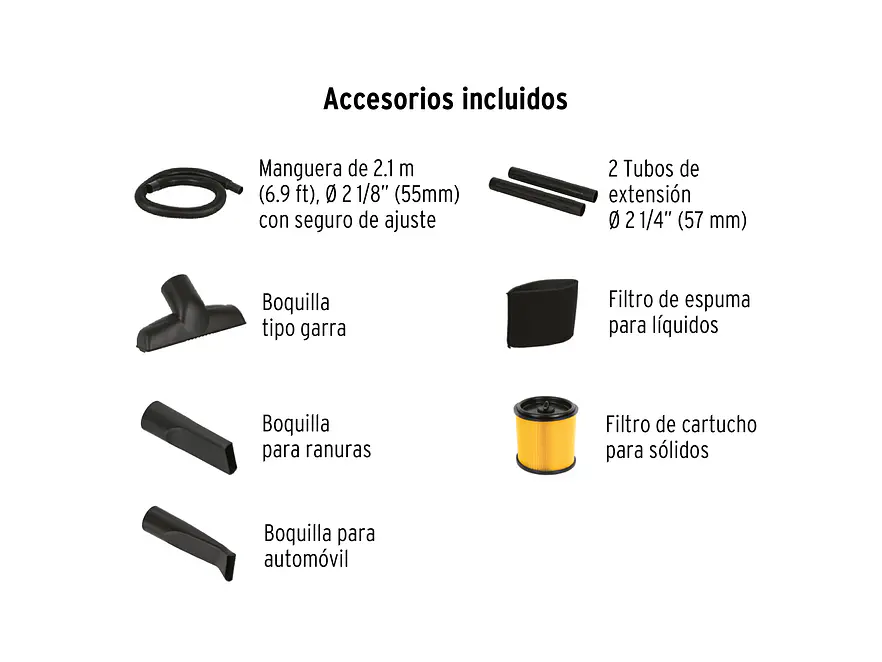 Aspiradora de 12 galones Para Líquidos y Sólidos | Truper 101509 | ASP-12 - Foto 3 | aztools.co