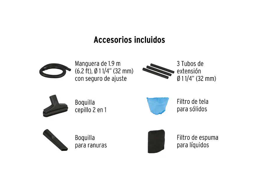 Aspiradora para Sólidos y Líquidos Truper ASP-04 101508 3 HP 15 Litros 110V - Foto 3 | aztools.co