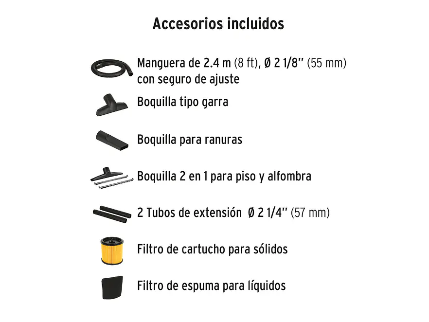 Aspiradora en acero inoxidable Truper 101524, 12 Galones - Foto 3 | aztools.co