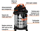 Aspiradora en acero inoxidable Truper 101523, 5 Galones - Miniatura 2 | aztools.co