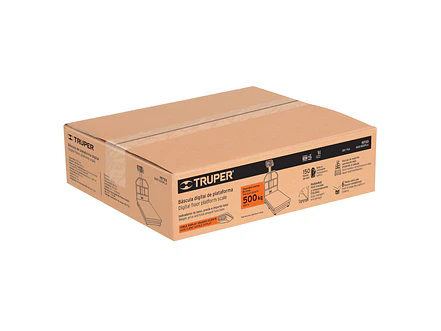 Báscula de plataforma Truper 15733, plegable, capacidad 500 kg