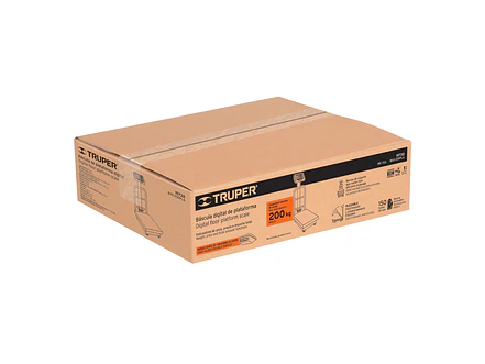 Báscula de plataforma Truper 15732, plegable, capacidad 200 kg