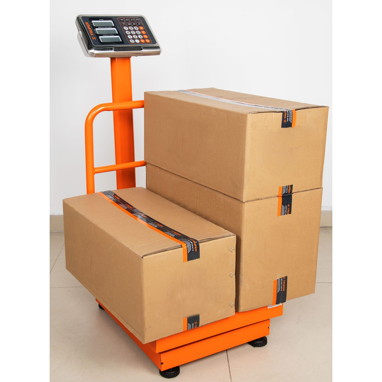 Báscula de plataforma Truper 15732, plegable, capacidad 200 kg