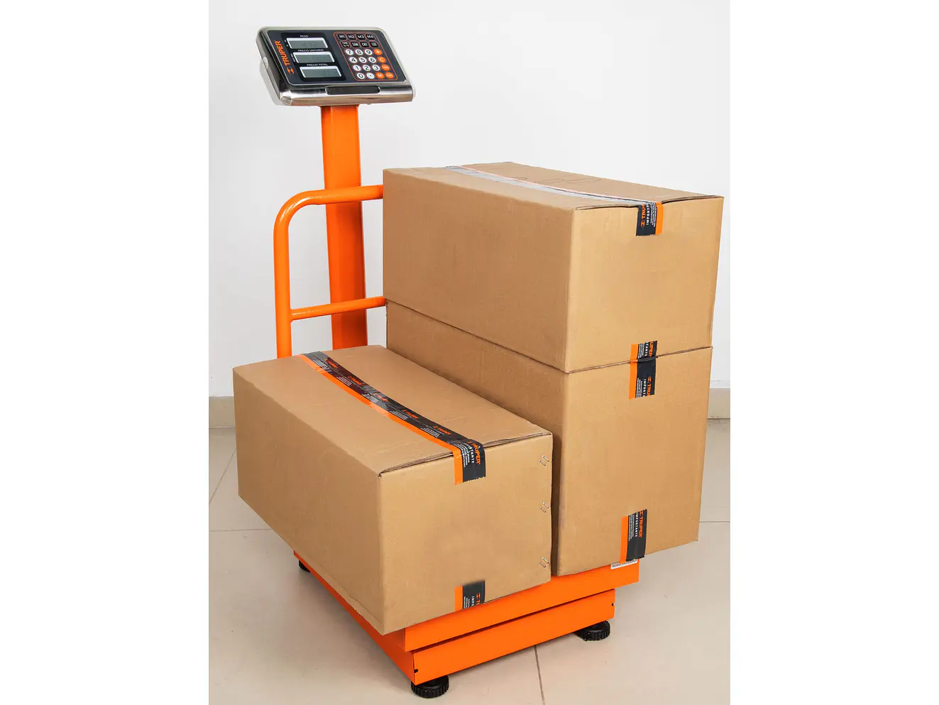 Báscula de plataforma Truper 15732, plegable, capacidad 200 kg