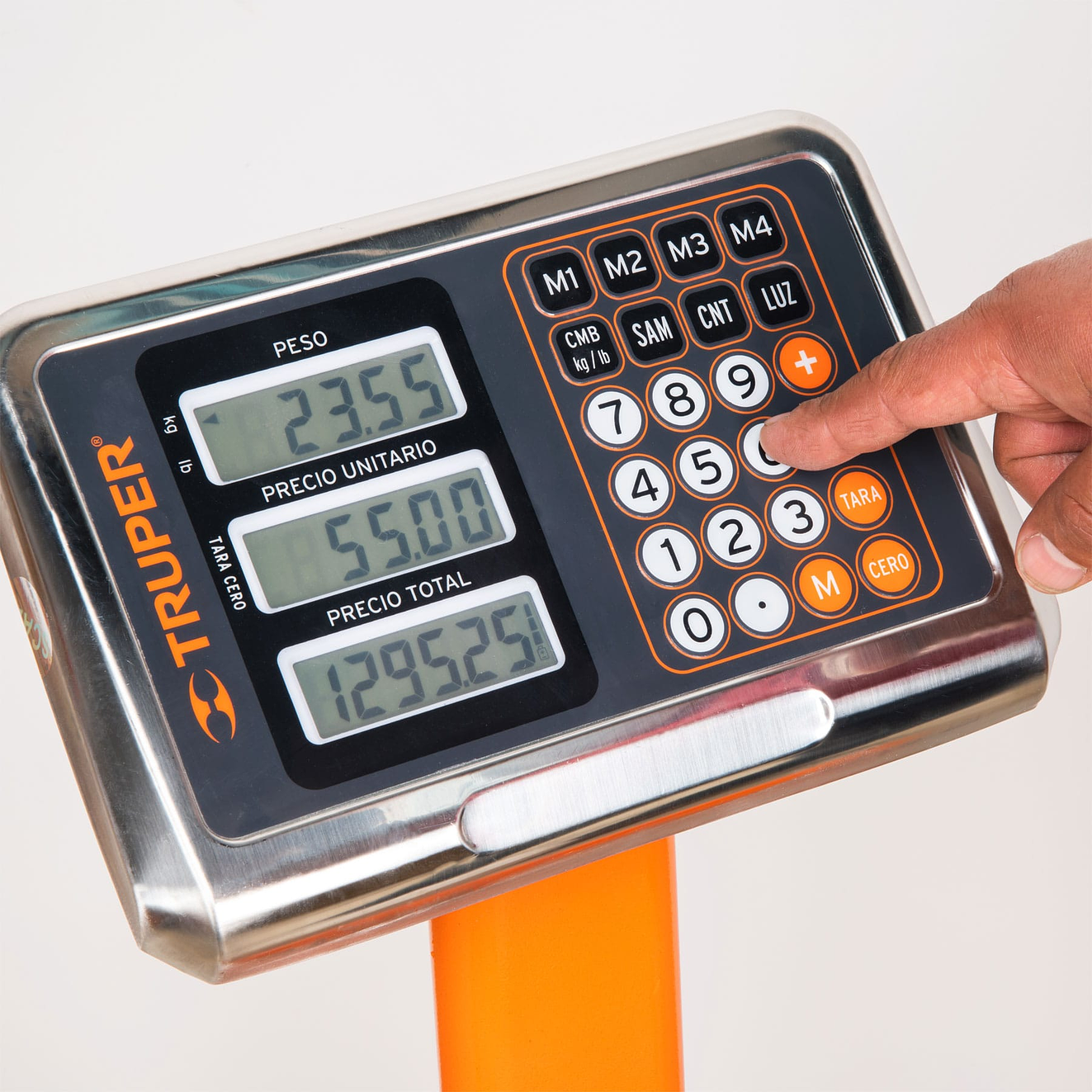 Báscula de plataforma Truper 15732, plegable, capacidad 200 kg