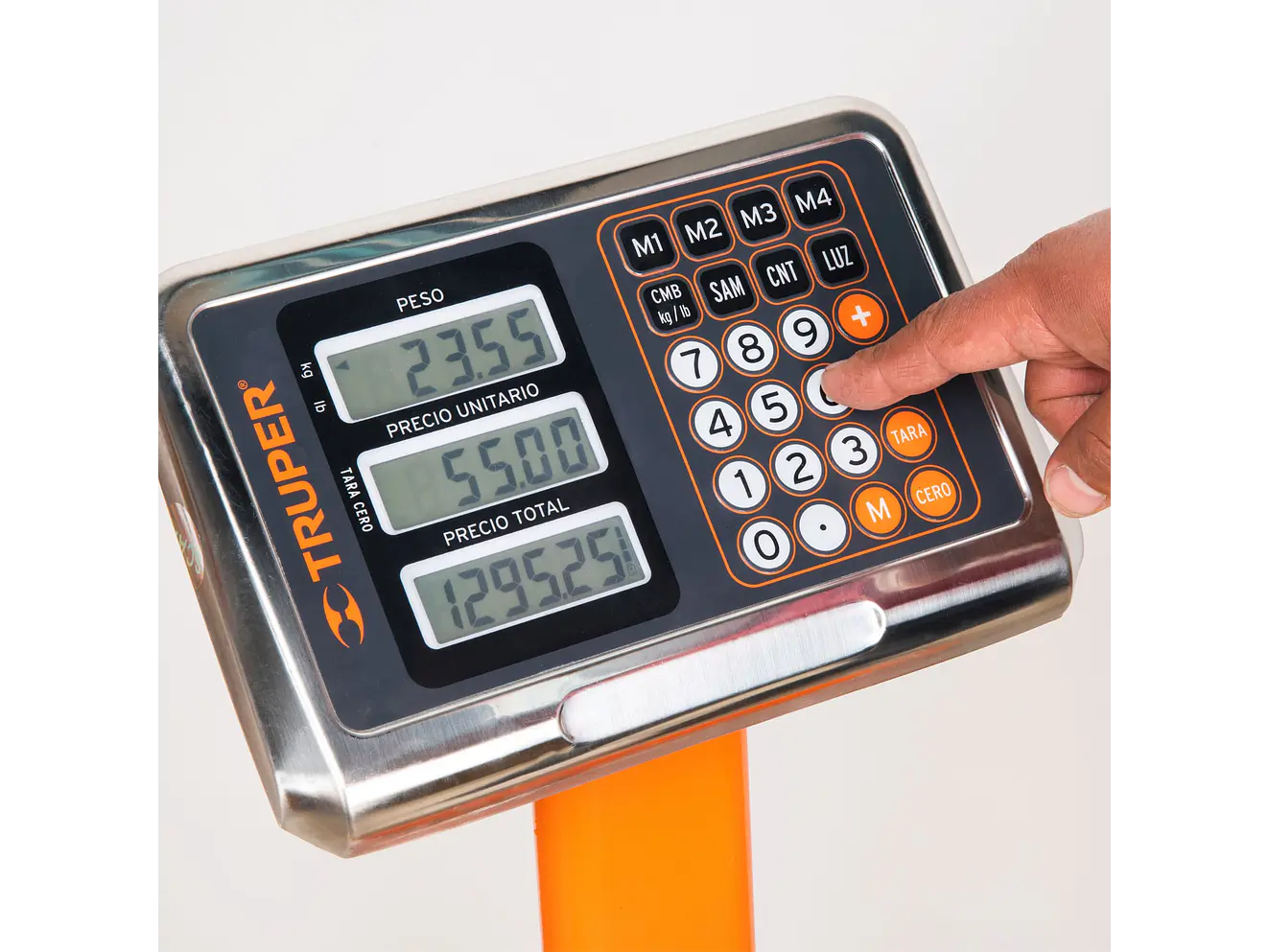 Báscula de plataforma Truper 15732, plegable, capacidad 200 kg