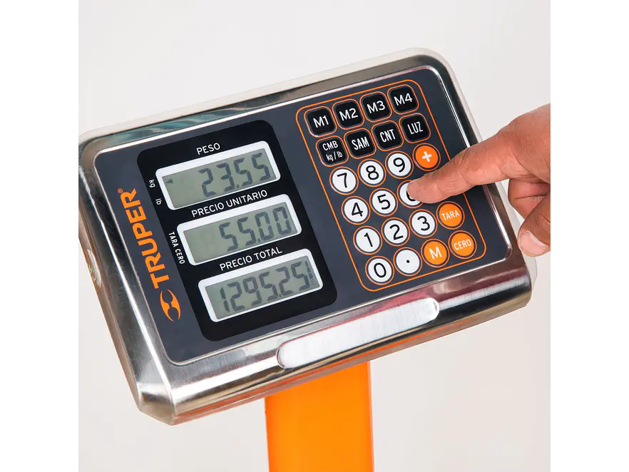 Báscula de plataforma Truper 15732, plegable, capacidad 200 kg