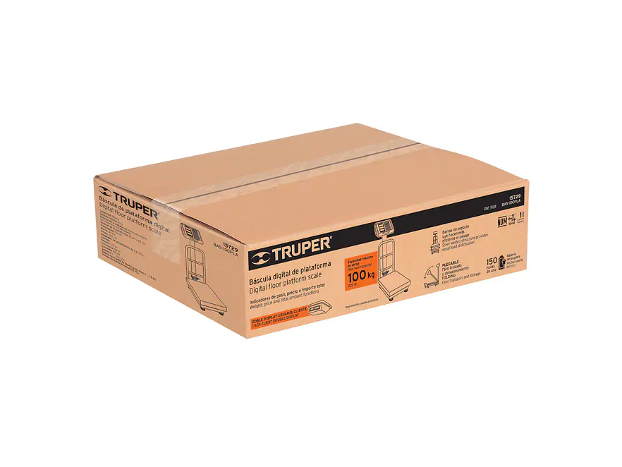 Báscula de Plataforma Plegable Truper 15729: 100 kg de capacidad - Foto 7 | aztools.co