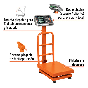 Báscula de Plataforma Plegable Truper 15729: 100 kg de capacidad