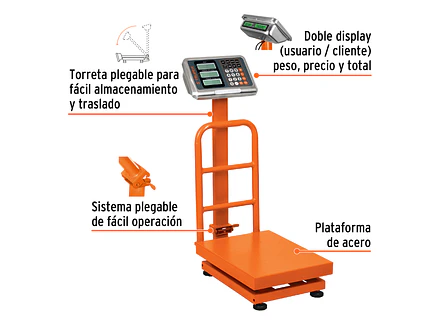 Báscula de Plataforma Plegable Truper 15729: 100 kg de capacidad - Foto 2 | aztools.co