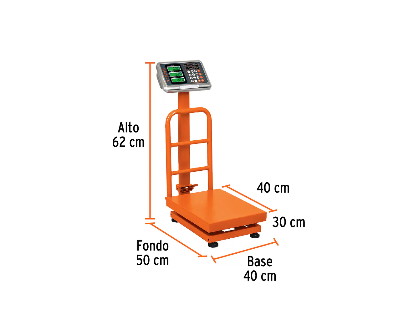 Báscula de Plataforma Plegable Truper 15729: 100 kg de capacidad - Foto 3 | aztools.co