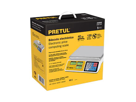 Báscula Pretul electrónica multifunciones Pretul 29966 capacidad 40 kg  - Foto 6 | aztools.co