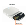 Báscula digital base plástica para cocina capacidad 5kg TRUPER 15161