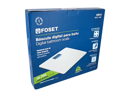 Báscula digital, hasta 180 kg para baño