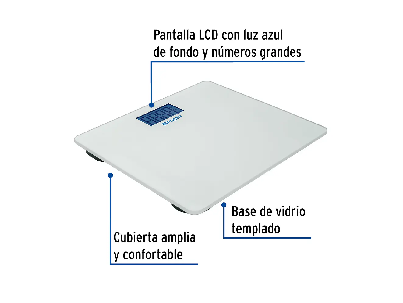 Báscula digital, hasta 180 kg para baño