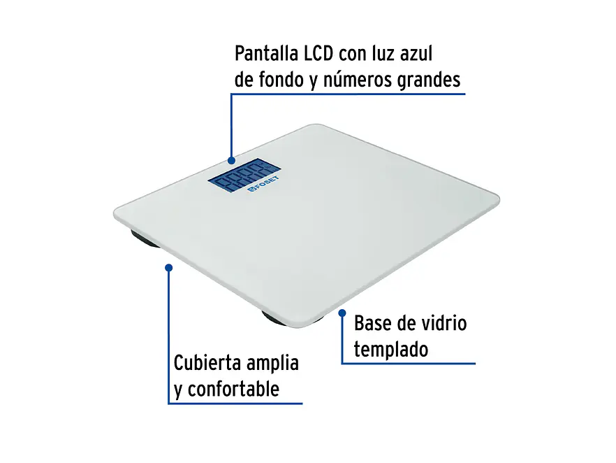 Báscula digital, hasta 180 kg para baño