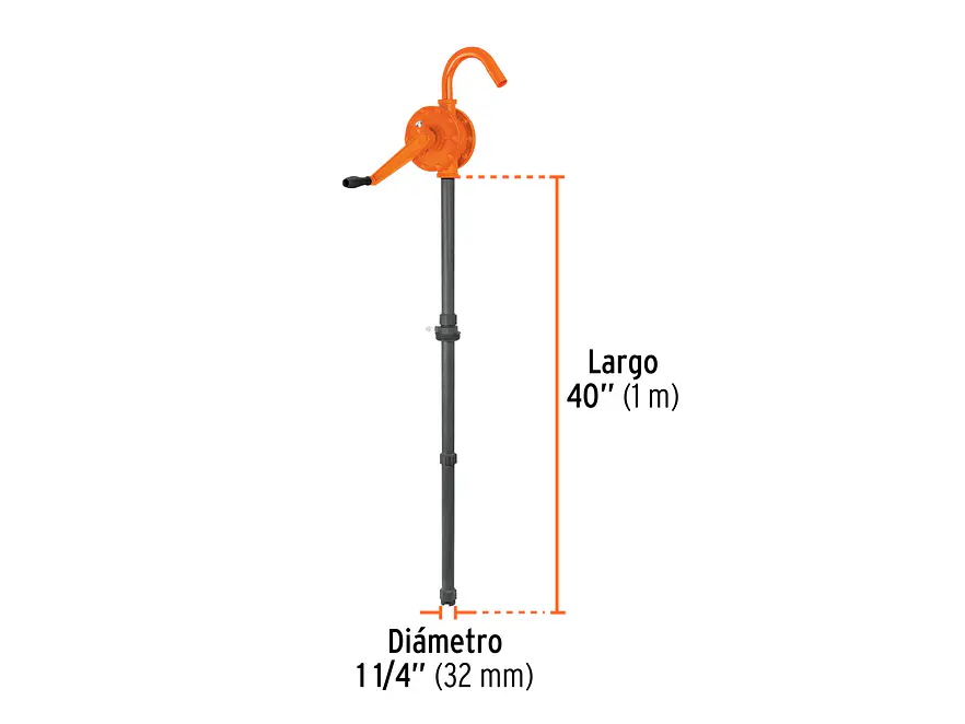 Bomba extractora de ácidos Truper 16856, con manivela, 28 L  - Foto 2 | aztools.co