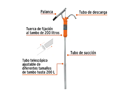 Bomba extractora de aceites Truper 16857, con palanca, 31 L  - Foto 3 | aztools.co