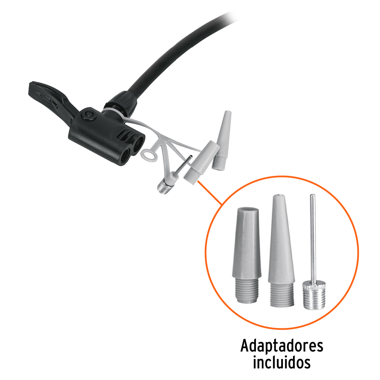 Bomba manual para inflar Truper 14863, 100 PSI  5