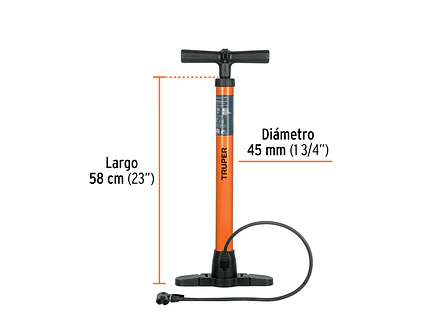 Bomba manual para inflar Truper 14863, 100 PSI  - Foto 2 | aztools.co