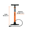 Bomba manual para inflar, 100 PSI TRUPER 14863