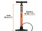 Bomba manual para inflar Truper 14863, 100 PSI  - Miniatura 2 | aztools.co
