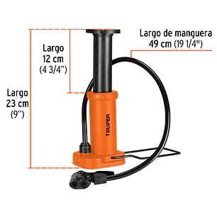Bomba de pedal Truper 101667, 60 PSI 