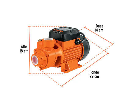 Bomba Eléctrica Periférica Truper 10069 de 3/4 HP Flujo Máximo de 45 L/min - Altura Máxima de 65 m - Foto 2 | aztools.co