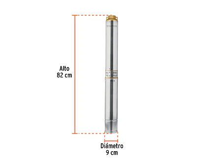 Bomba Sumergible Tipo Lapicero de 1.1/2, 1.1/2HP Truper 12626 - Altura Máxima de Bombeo de 60m - Foto 2 | aztools.co