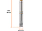 Bomba Sumergible Tipo Lapicero de 1.1/4, 3/4 HP Truper 16934 - ?Altura Máxima de Bombeo de 40m - Miniatura 2 | aztools.co