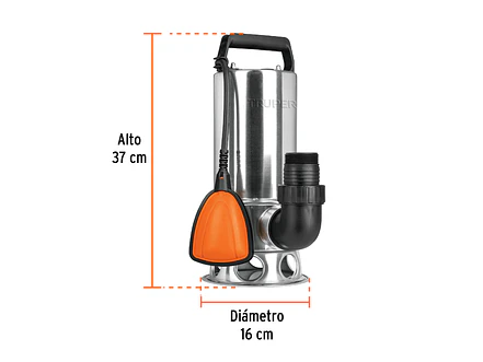 Bomba sumergible metálica para agua sucia Truper 12608 1-1/2HP  - Foto 2 | aztools.co